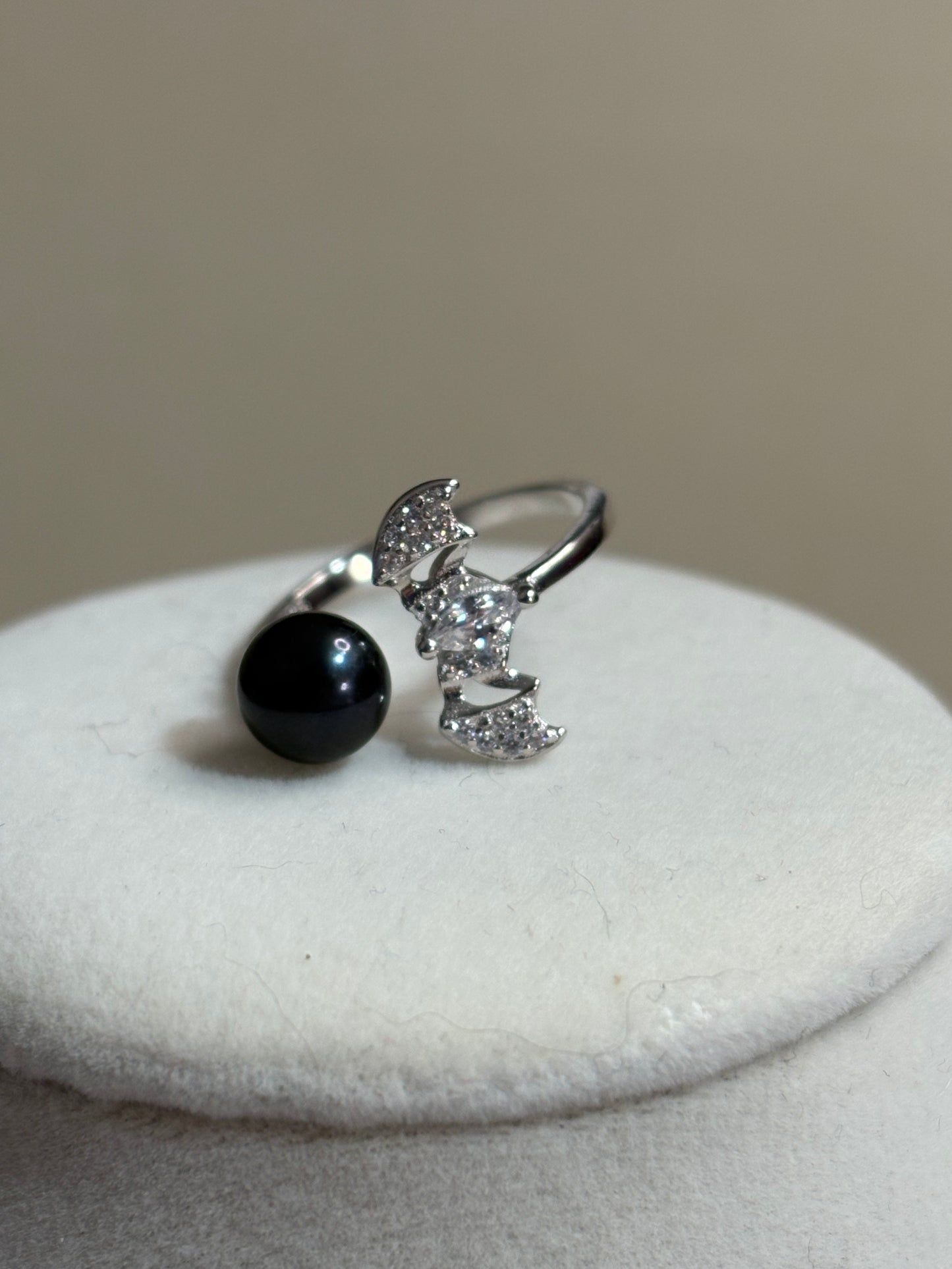 Batty for Pearls Ring