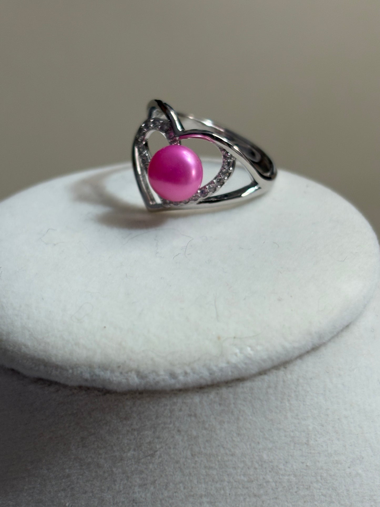 Heart to Heart Pearl Ring