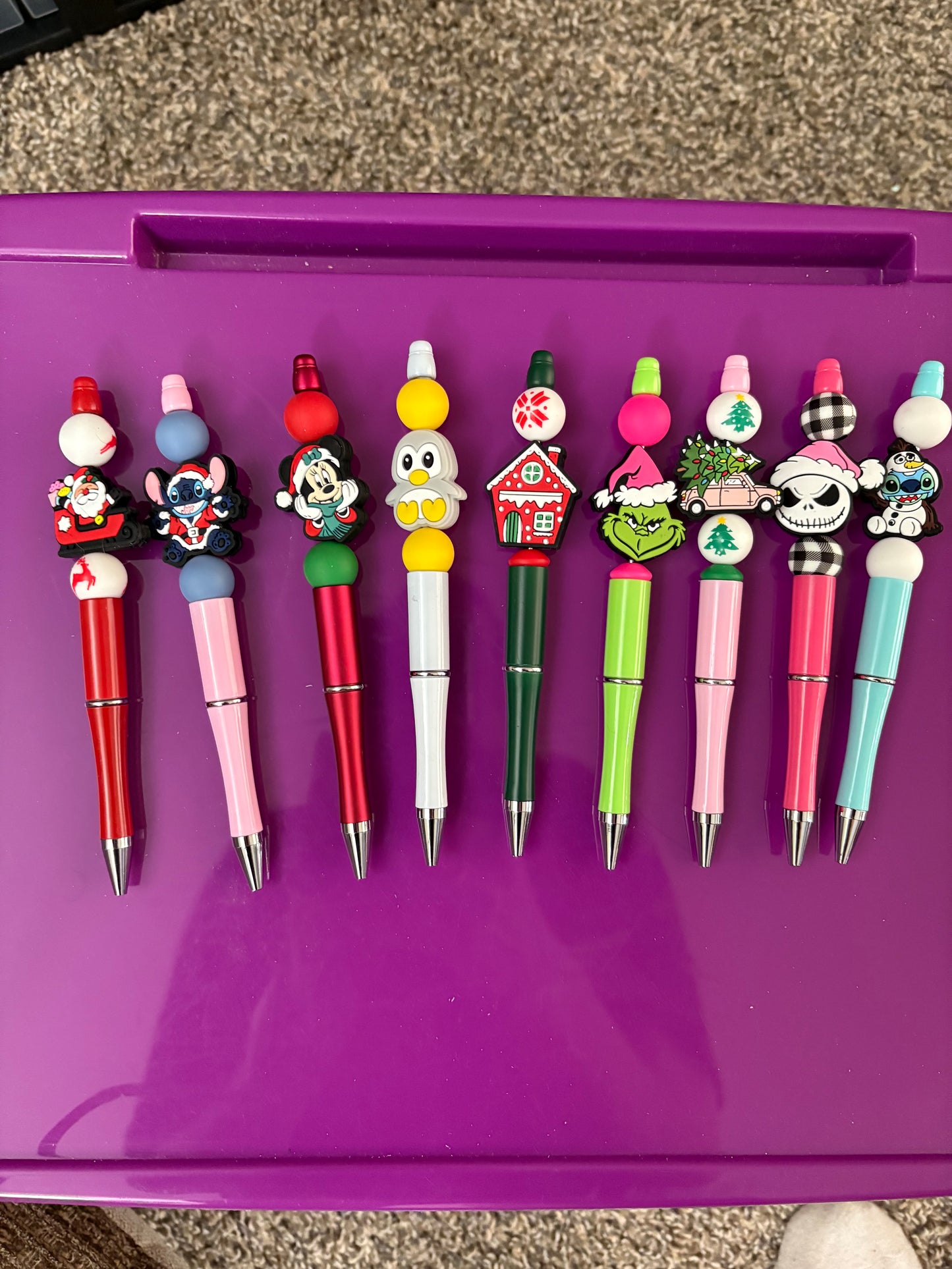 Merry and Bright Beaded Pen