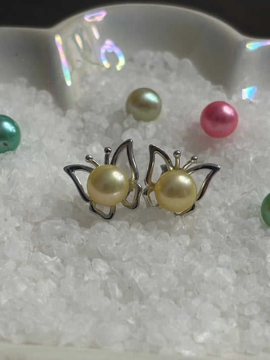 Golden Flutter Studs