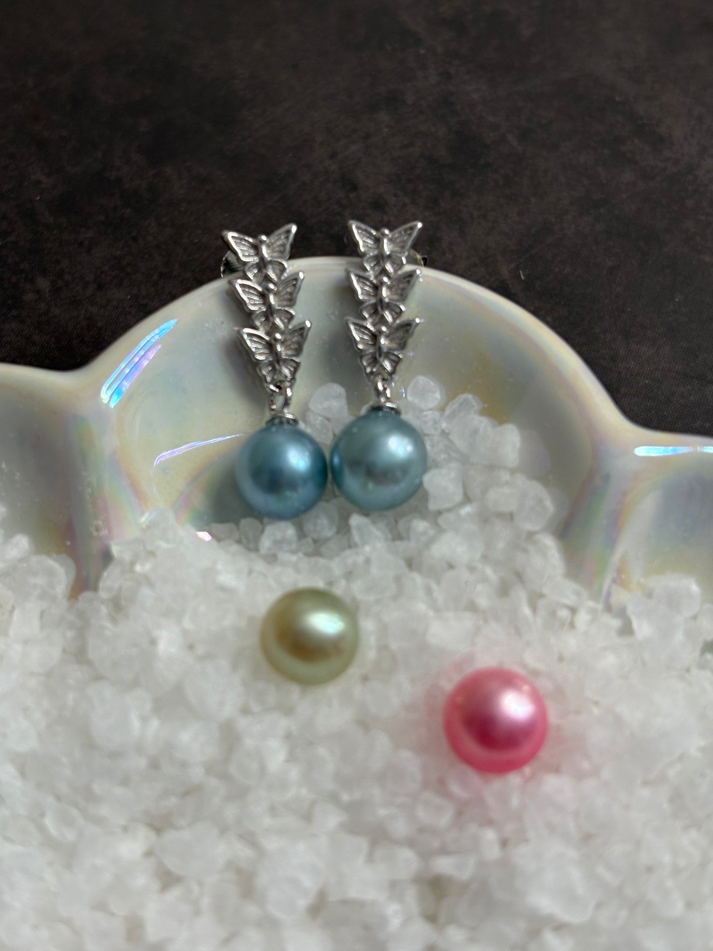 Silver Wing Cascade Earrings