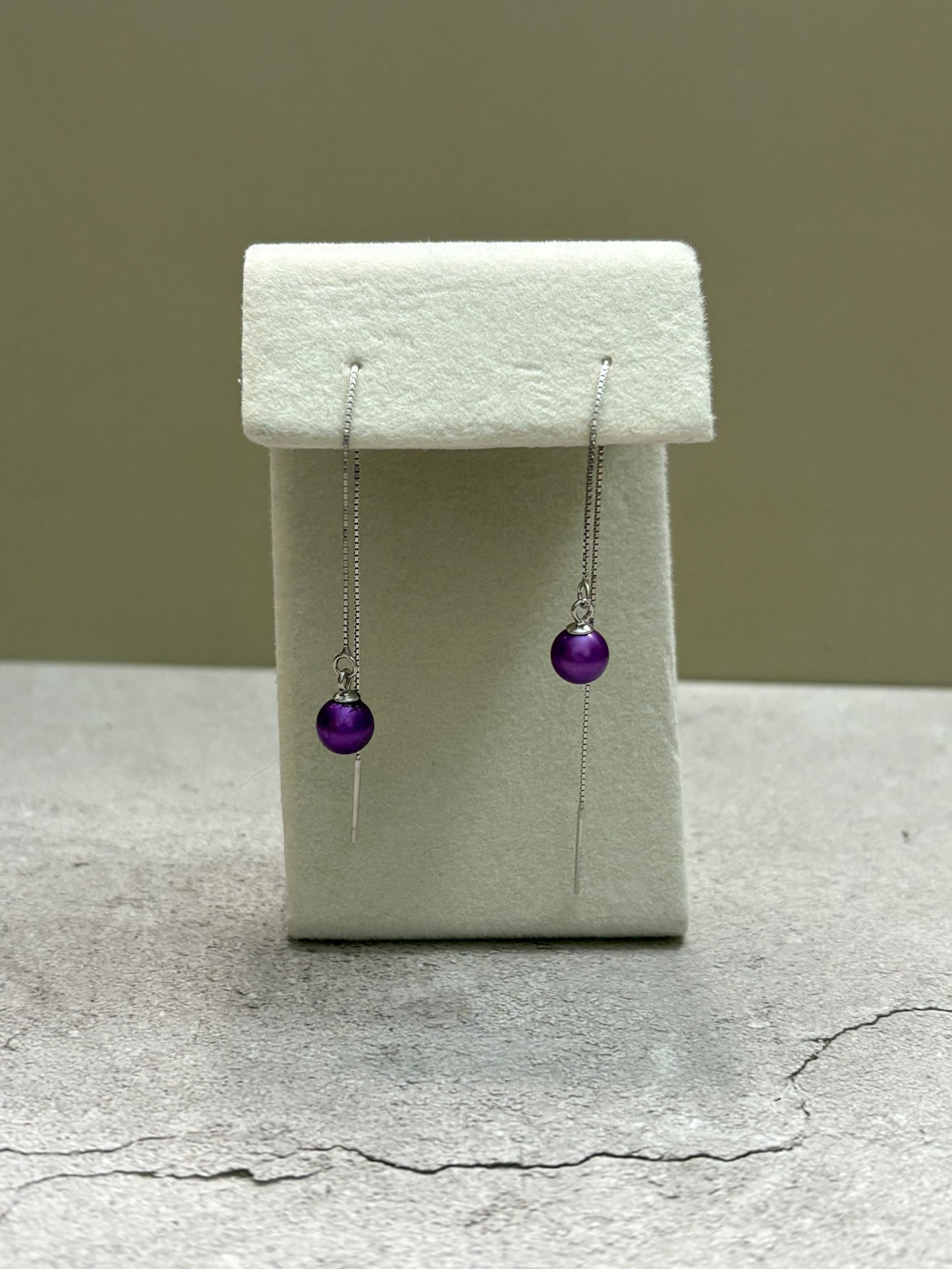 The Pearl Shimmer Threader Earrings