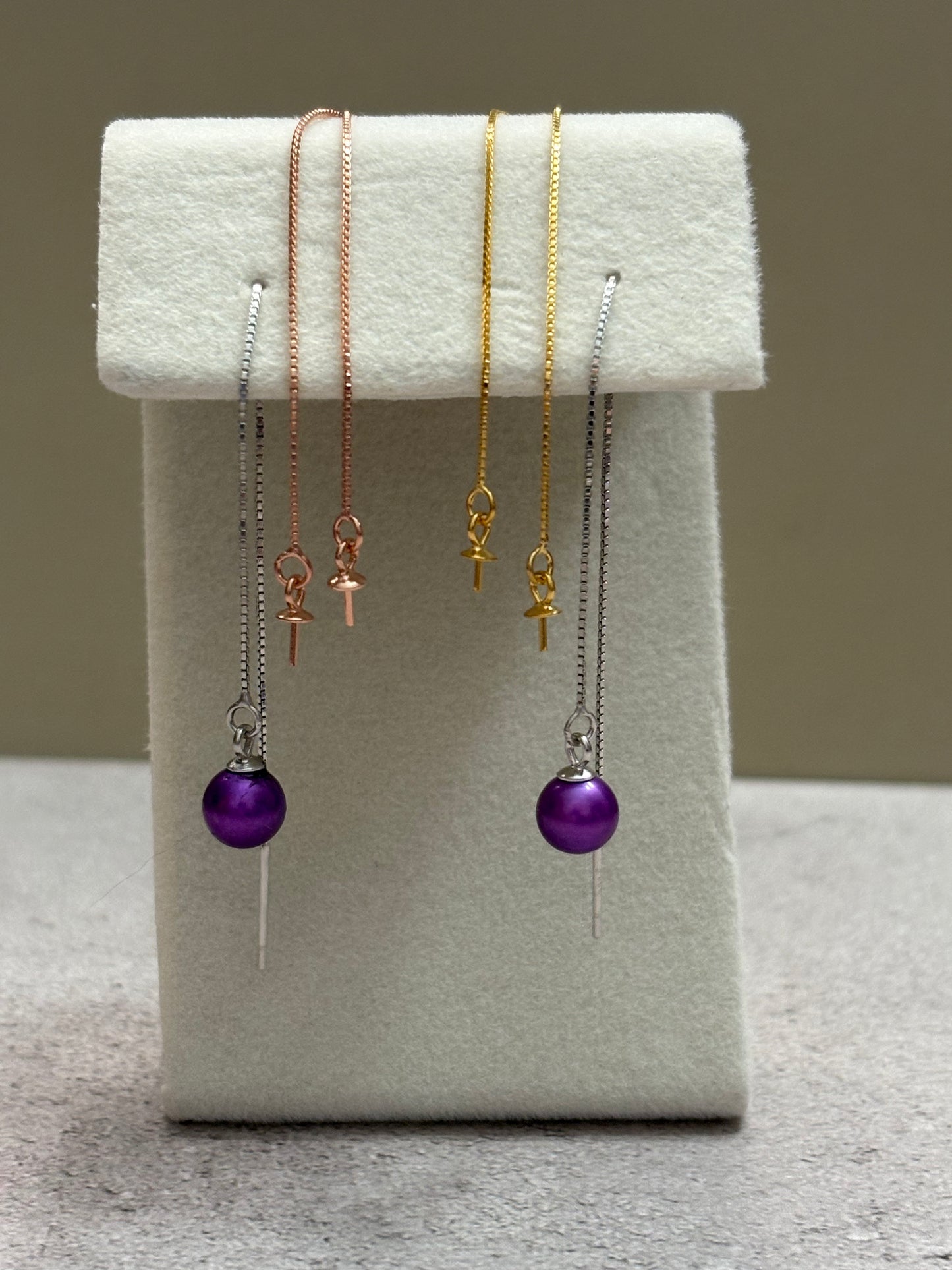 The Pearl Shimmer Threader Earrings
