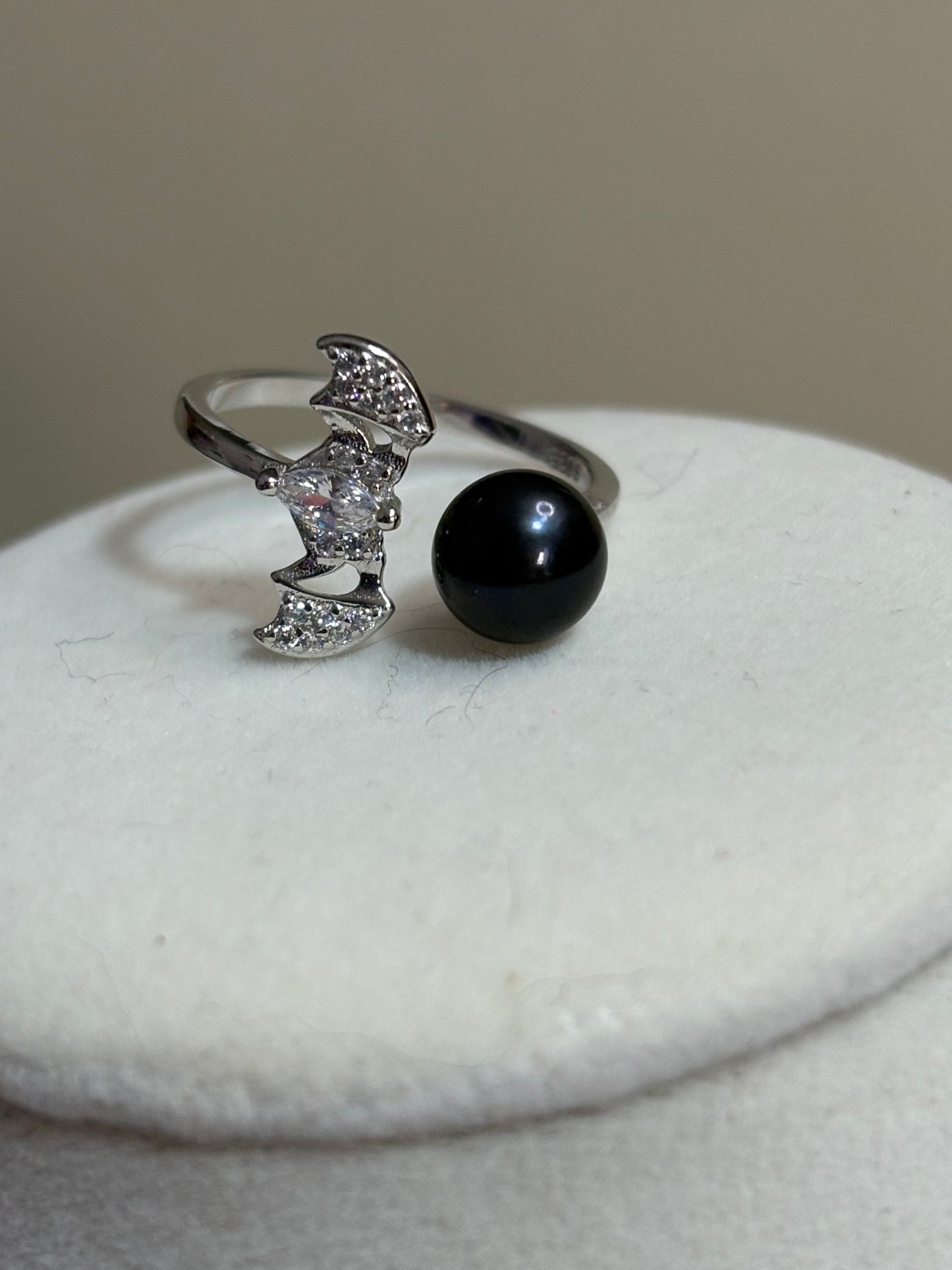 Batty for Pearls Ring
