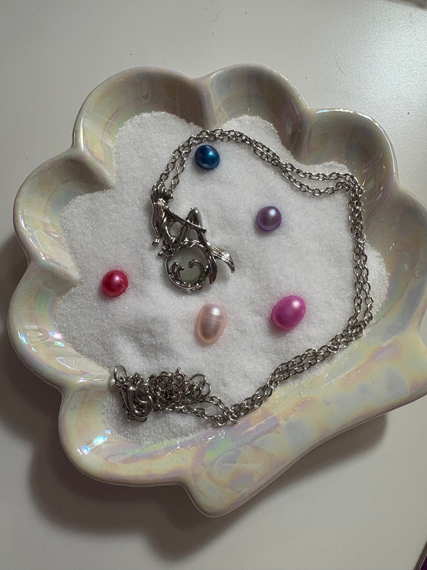 Sitting Little Mermaid Cage Pendant