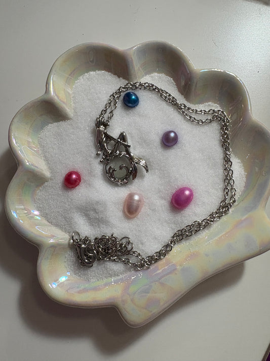 Sitting Little Mermaid Cage Pendant