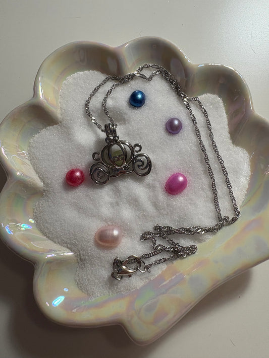 Fairy Tale Carriage Cage Pendant