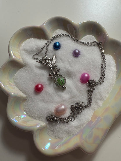 Sitting Tinkerbell Cage Pendant