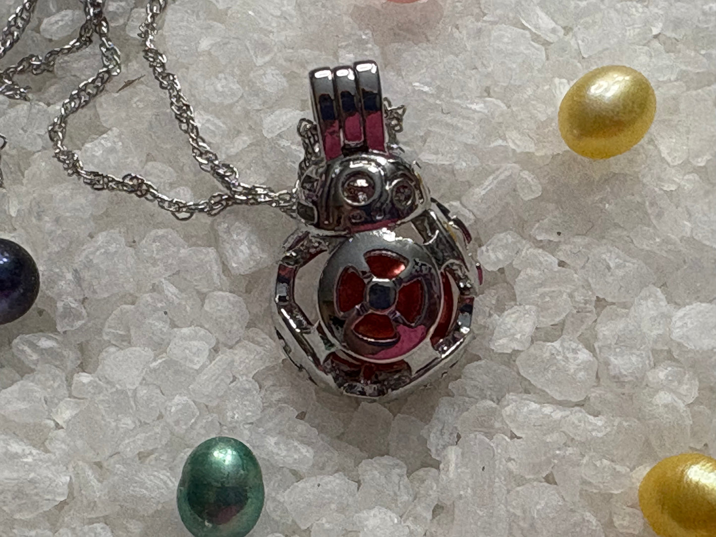 Galactic Pearl Droid Pendant Cage